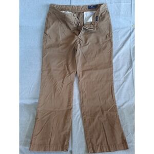 Vineyard Vines Men 35X30 Chino Club Pants Zip  Straight Pocket Brown Pure Cotton